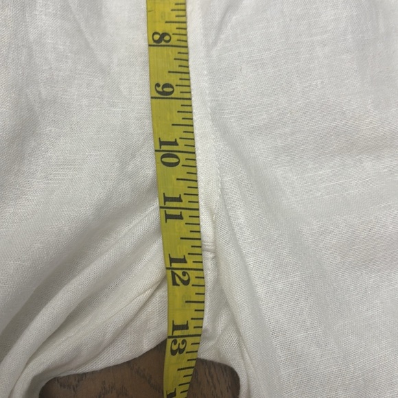 LOVE TREE White Linen Parachute/ Cargo Pants - Picture 9 of 11